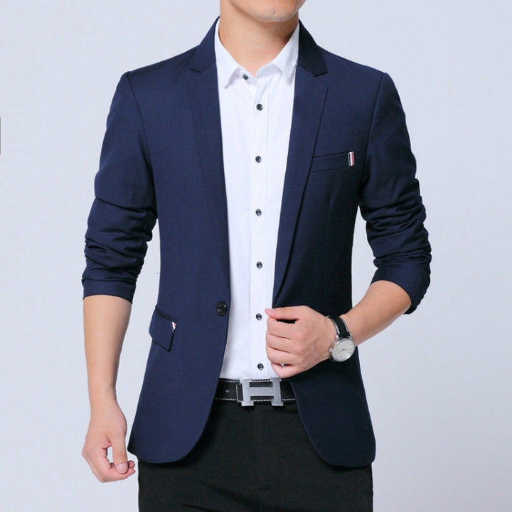 Men Casual Suit Self-cultivation Business Blazer, S, M, L, XL, XXL, XXXL, XXXXL, 5XL