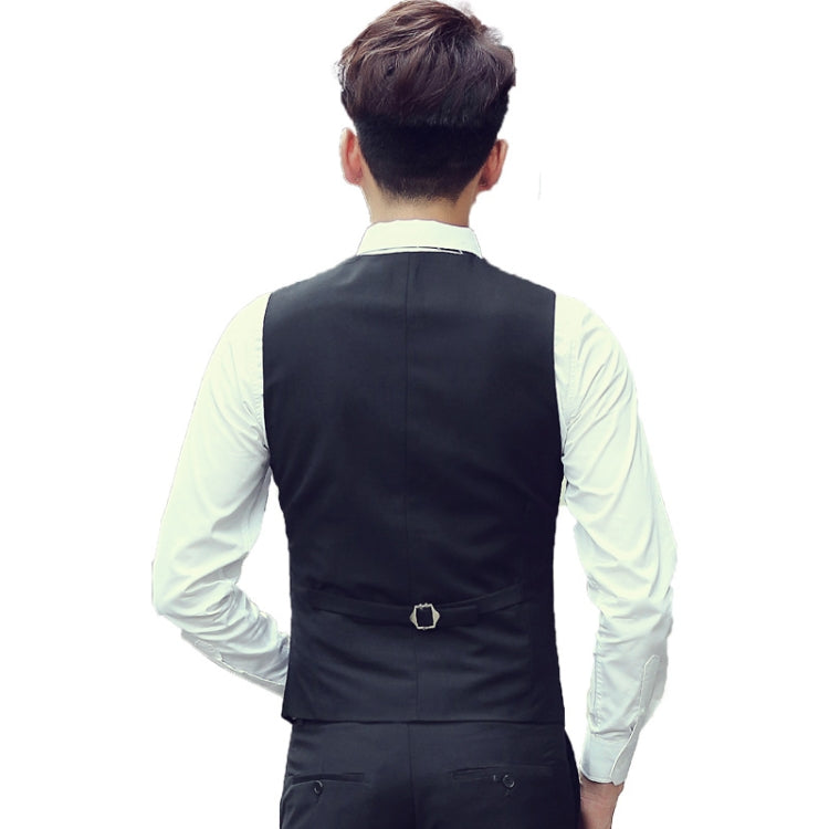 Men Vest Slim Korean Work Clothes Suit Vest Groomsmen Professional Wear Men Vest, S, M, XL, L, XXL, XXXL, XXXXL, XXXXXL