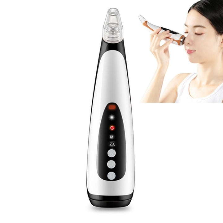 Electric Pore Cleaning Instrument Hot Compress To Export Acne Removing Blackhead Beauty Instrument, Pore Cleaning Instrument(Black)