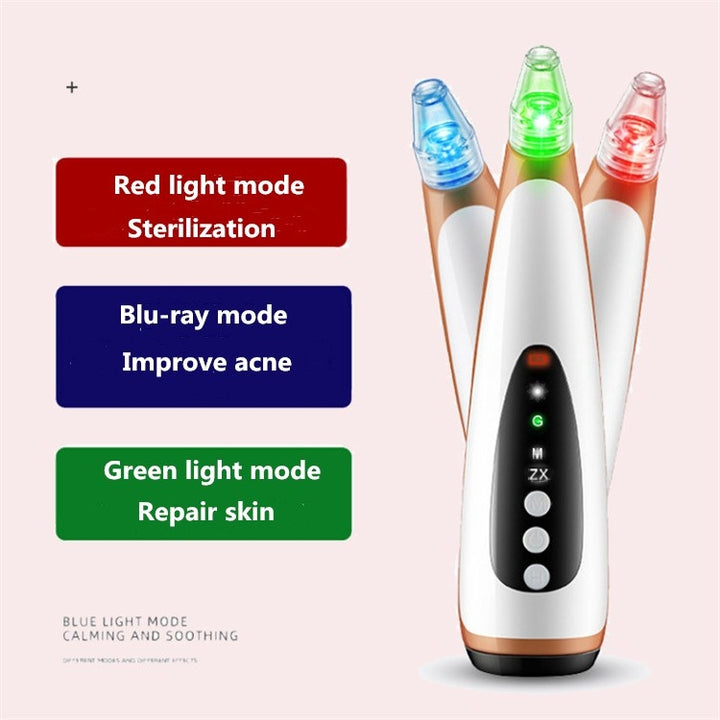 Electric Pore Cleaning Instrument Hot Compress To Export Acne Removing Blackhead Beauty Instrument, Pore Cleaning Instrument(Black)