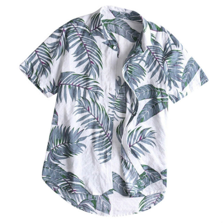 Cotton Casual Beach Holiday Print Shirt for Men, S, M, L, XL, XXL, XXXL, XXXXL, 5XL