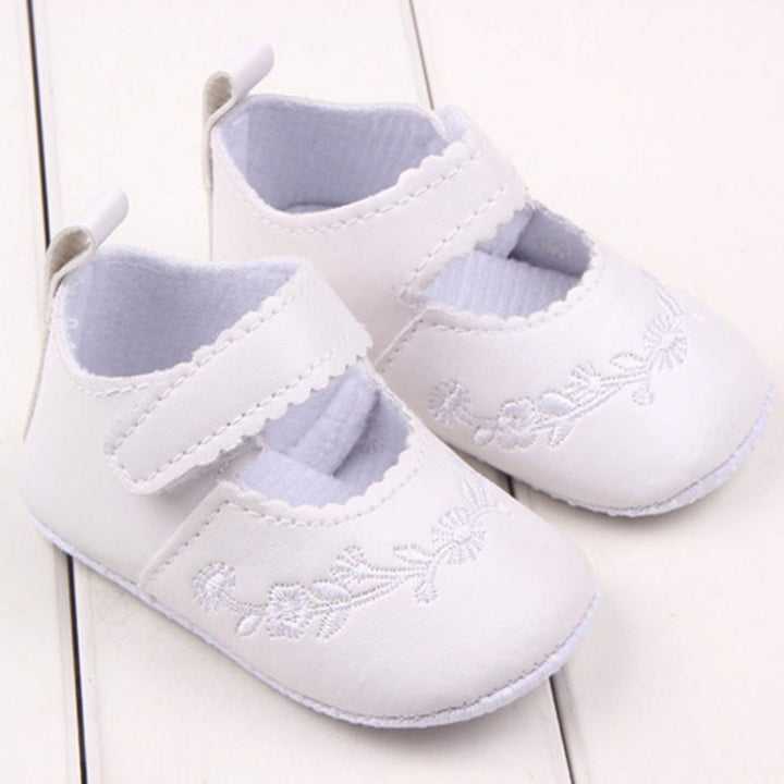 Baby Girl First Walkers PU Leather Cute Princess Crib Shoes, 11cm, 12cm, 13cm