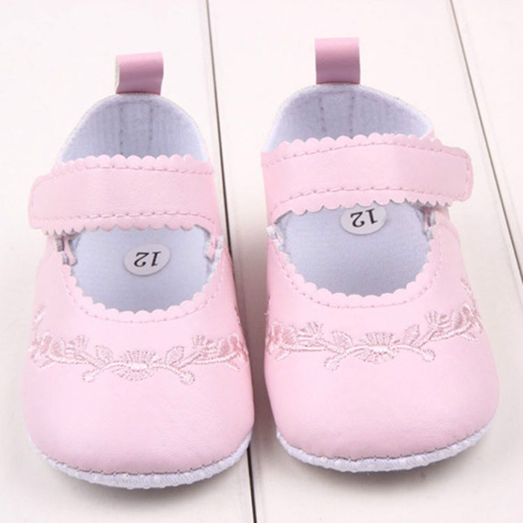 Baby Girl First Walkers PU Leather Cute Princess Crib Shoes, 11cm, 12cm, 13cm