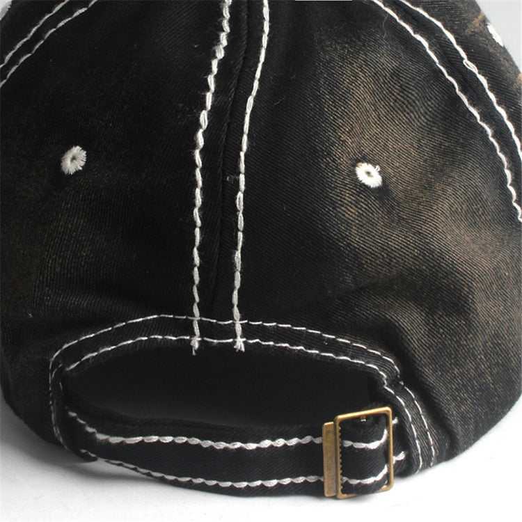 Cotton Embroidered Patch Washable Adjustable Baseball Cap