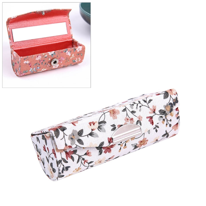 Mini with Mirror Portable Makeup Box Lipstick Box