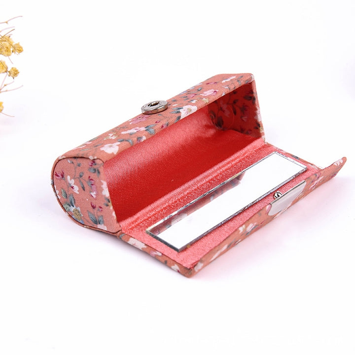 Mini with Mirror Portable Makeup Box Lipstick Box