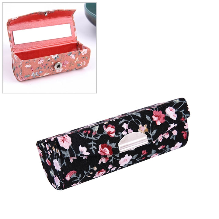 Mini with Mirror Portable Makeup Box Lipstick Box