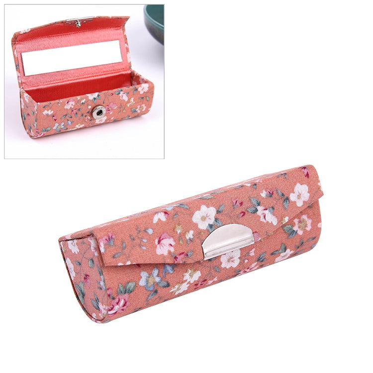 Mini with Mirror Portable Makeup Box Lipstick Box