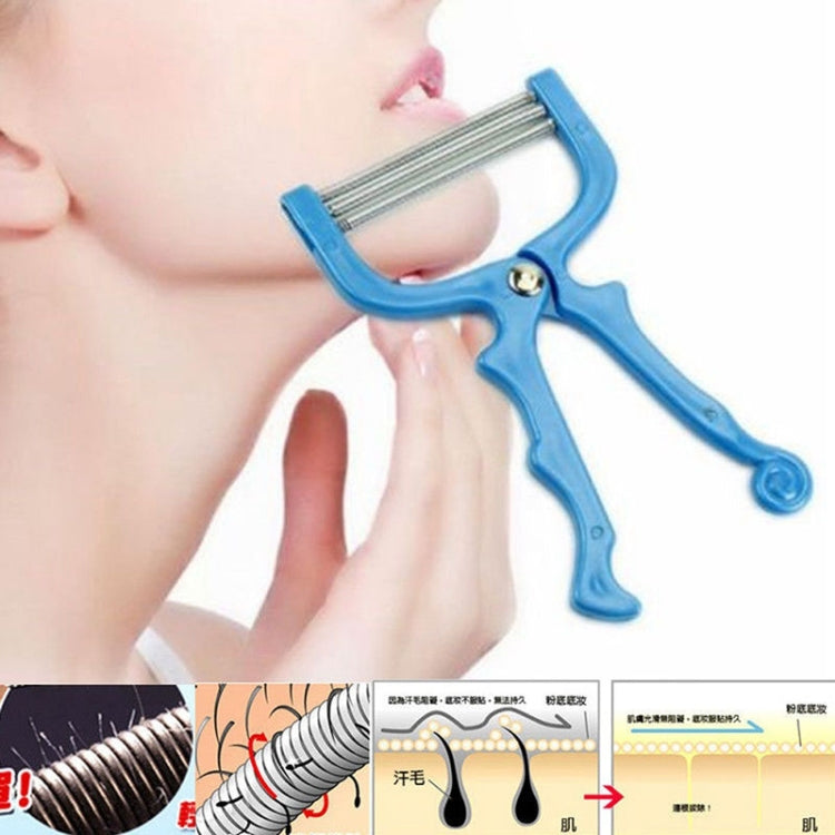 Hand-held Facial Spring Roll Epilator Random Color