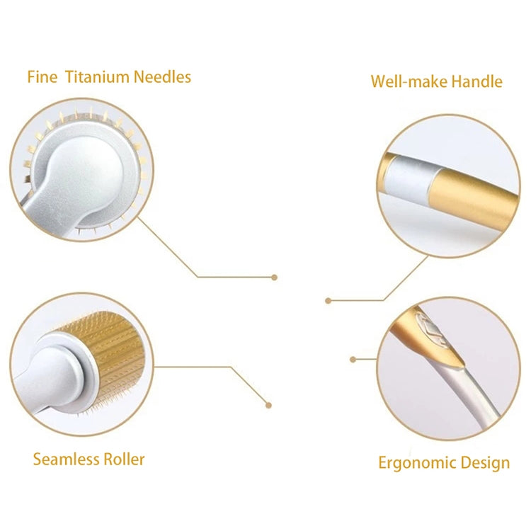 2 PCS ZGTS192 Titanium Alloy Microneedle Facial Repair Nano Roller Instrument, 0.2MM, 0.25MM, 0.3MM, 0.5MM, 0.75MM, 1.0MM, 1.5MM, 2.0MM, 2.5MM, 3.0MM