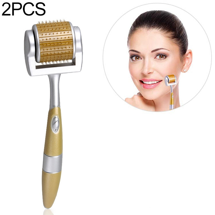 2 PCS ZGTS192 Titanium Alloy Microneedle Facial Repair Nano Roller Instrument, 0.2MM, 0.25MM, 0.3MM, 0.5MM, 0.75MM, 1.0MM, 1.5MM, 2.0MM, 2.5MM, 3.0MM