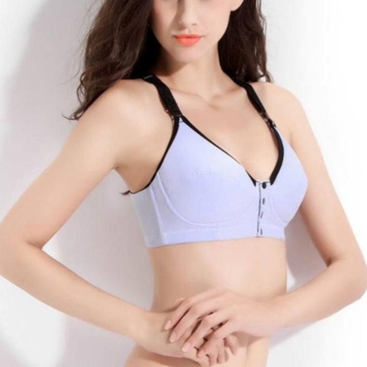 Cotton Nursing Bra Maternity Pregnancy Sports Nursing Breast Feeding Bras, 75B, 75C, 80B, 80C, 85B, 85C