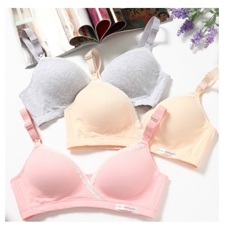 Nursing Maternity Clothing Cotton Breast Feeding Bra for Pregnant Women Pregnancy Breast Sleep Underwear, 34/75, 36/80, 38/85, 40/90, 42/95