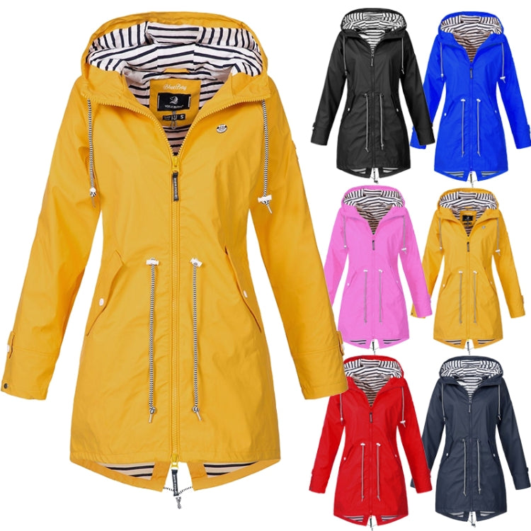 Women Waterproof Rain Jacket Hooded Raincoat, S, M, L, XL, XXL