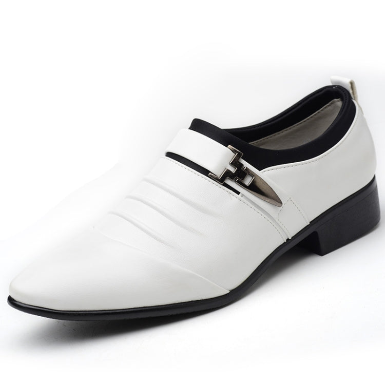 Men Set Business Dress Shoes PU Leather Pointed Toe Oxfords Shoes, 38, 39, 40, 41, 42, 43