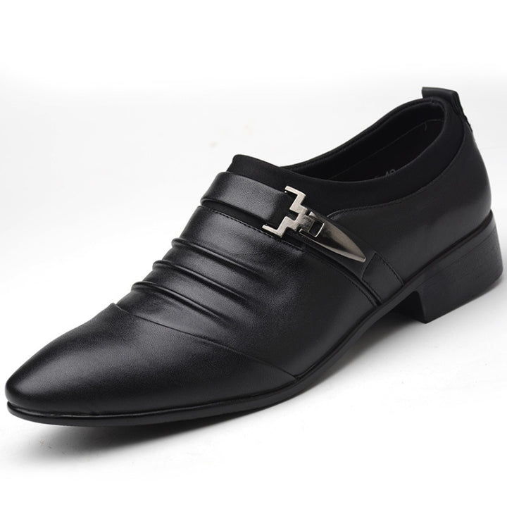 Men Set Business Dress Shoes PU Leather Pointed Toe Oxfords Shoes, 44, 45, 46, 47, 48