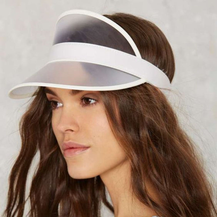 PVC Outdoor Transparent Sun Hat Visor Cap for Male / Female