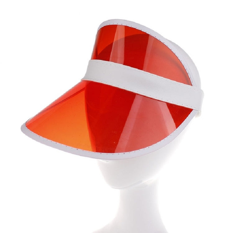 PVC Outdoor Transparent Sun Hat Visor Cap for Male / Female