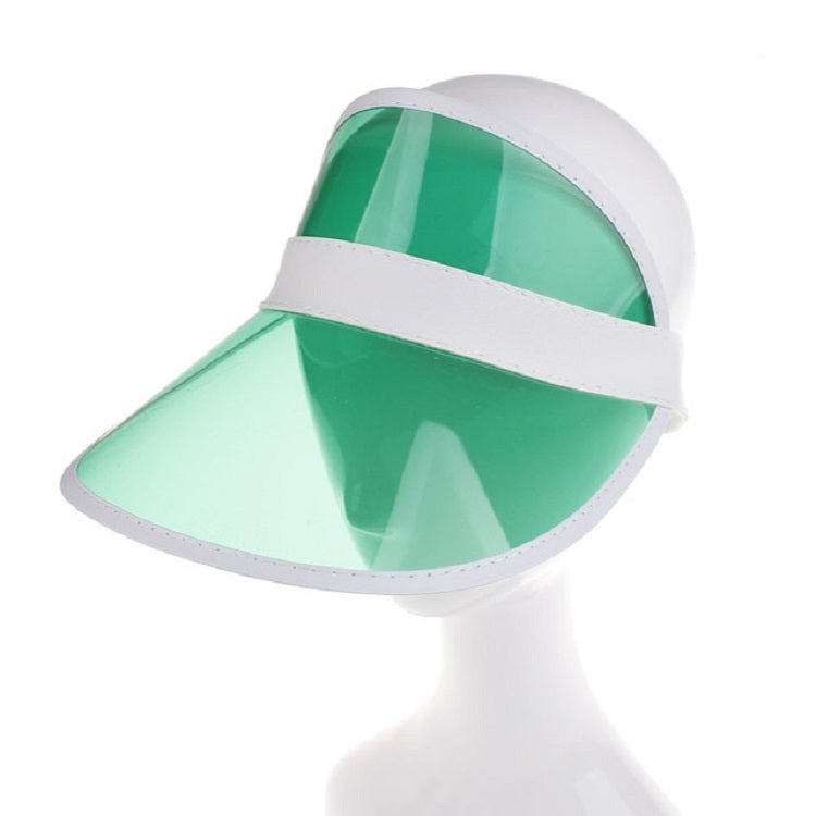 PVC Outdoor Transparent Sun Hat Visor Cap for Male / Female