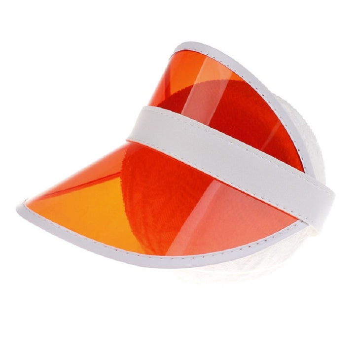 PVC Outdoor Transparent Sun Hat Visor Cap for Male / Female