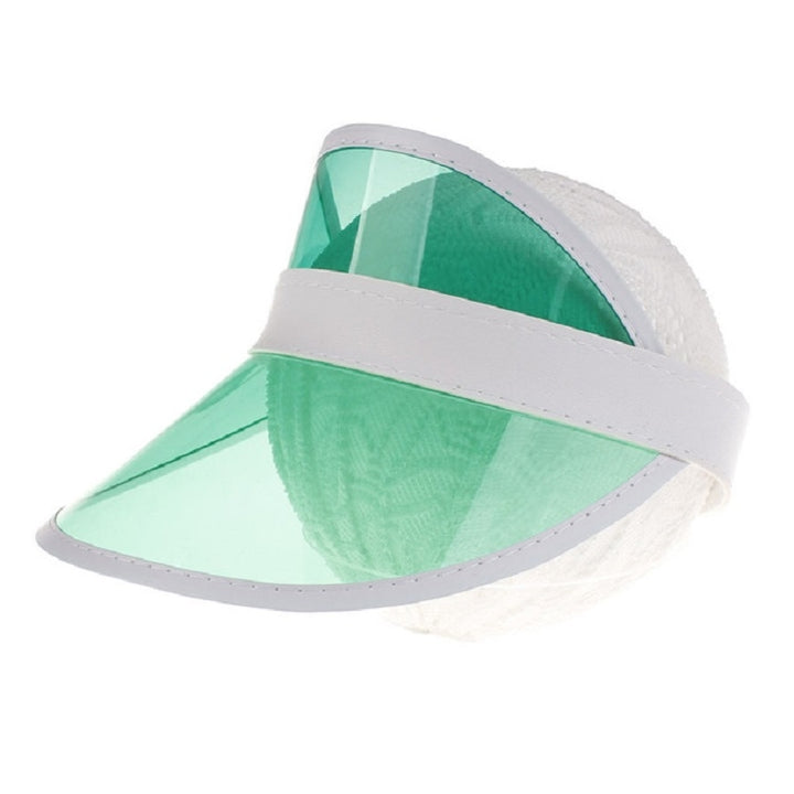 PVC Outdoor Transparent Sun Hat Visor Cap for Male / Female