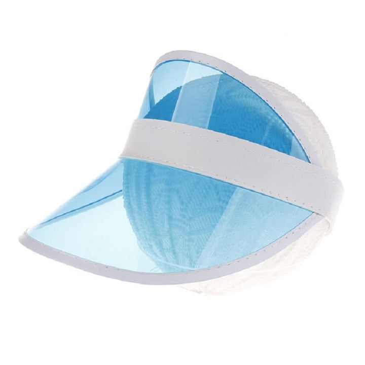 PVC Outdoor Transparent Sun Hat Visor Cap for Male / Female