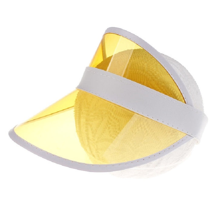 PVC Outdoor Transparent Sun Hat Visor Cap for Male / Female