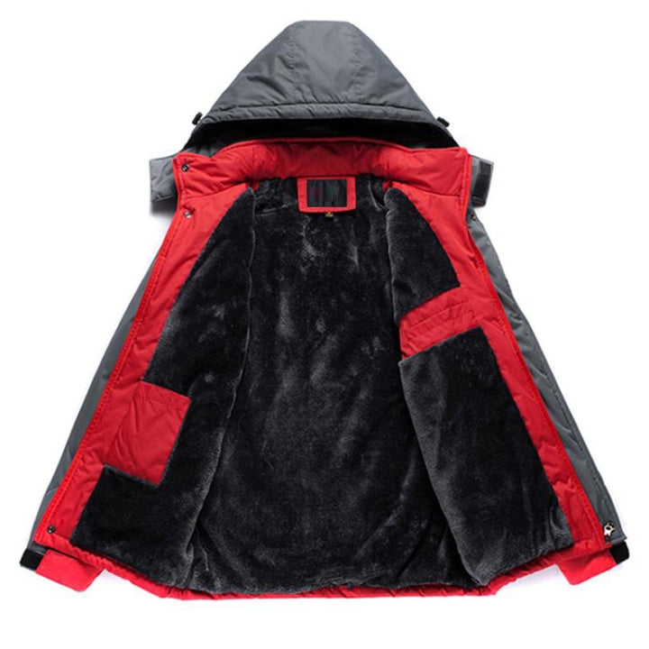 Men Winter Thick Fleece Waterproof Outwear Down Jackets Coats, L, XL, XXL, XXXL, XXXXL, XXXXXL