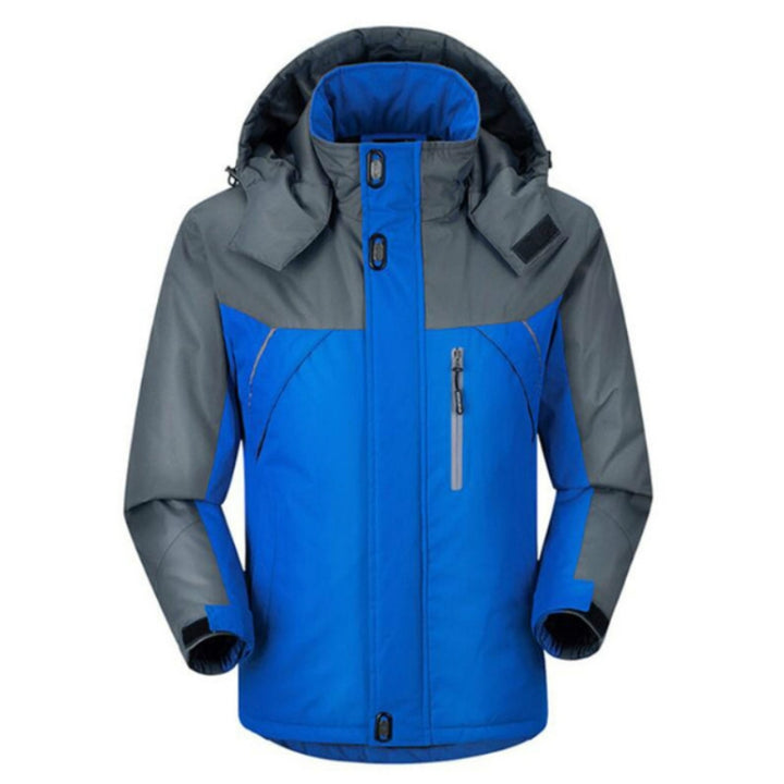 Men Winter Thick Fleece Waterproof Outwear Down Jackets Coats, L, XL, XXL, XXXL, XXXXL, XXXXXL