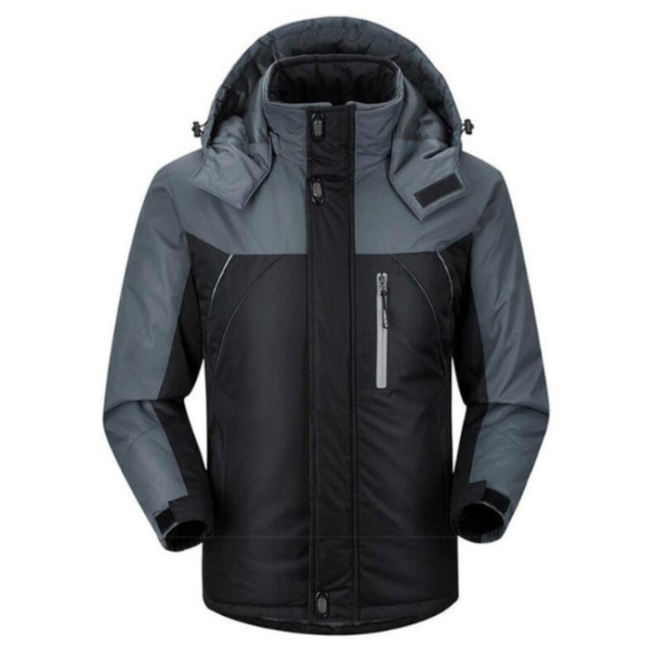 Men Winter Thick Fleece Waterproof Outwear Down Jackets Coats, L, XL, XXL, XXXL, XXXXL, XXXXXL