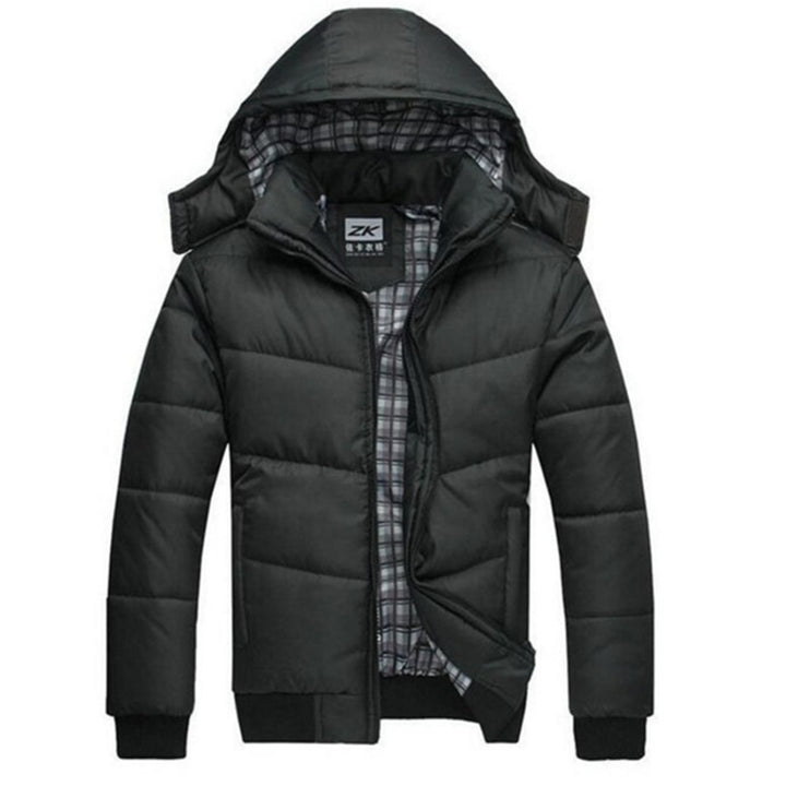 Men Winter Jacket Casual Slim Cotton With Hooded Parkas, M, L, XL, XXL, XXXL