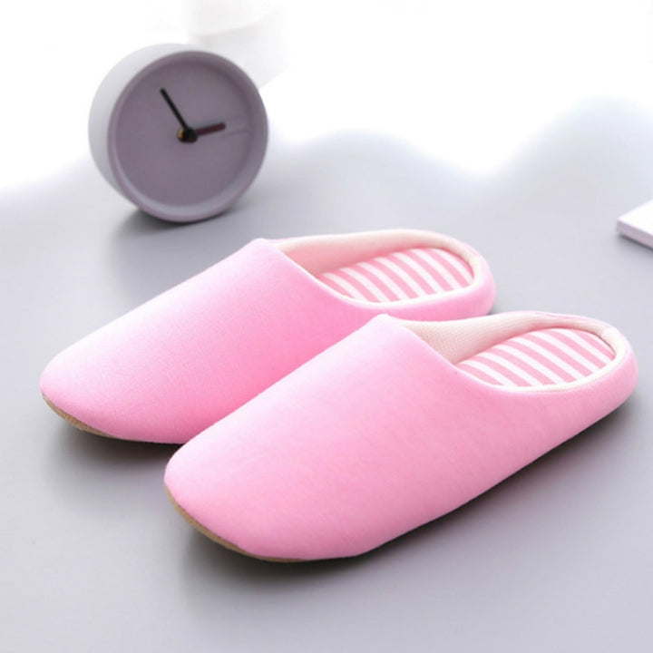 Indoor Striped Soft Bottom Home Non-slip Cotton Slippers, 36-37, 38-39, 40-41, 42-43, 44-45