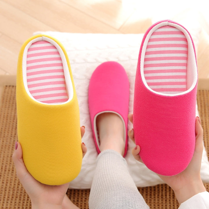 Indoor Striped Soft Bottom Home Non-slip Cotton Slippers, 36-37, 38-39, 40-41, 42-43, 44-45