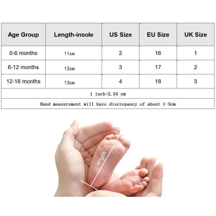 Infant Foot Care Soft Sole Non-slip Shoes 0-1 Year Old Baby Toddler Shoes, Inner Length 11cm, Inner Length 12cm, Inner Length 13cm