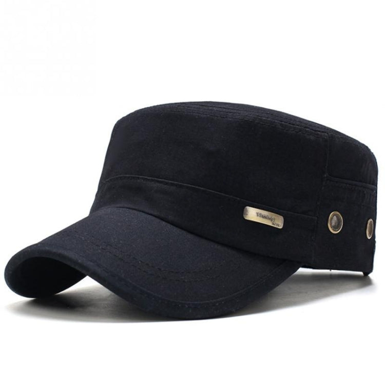 Men Washed Distress Bamboo Cotton Cloth Cap Large Mesh Flat Cap