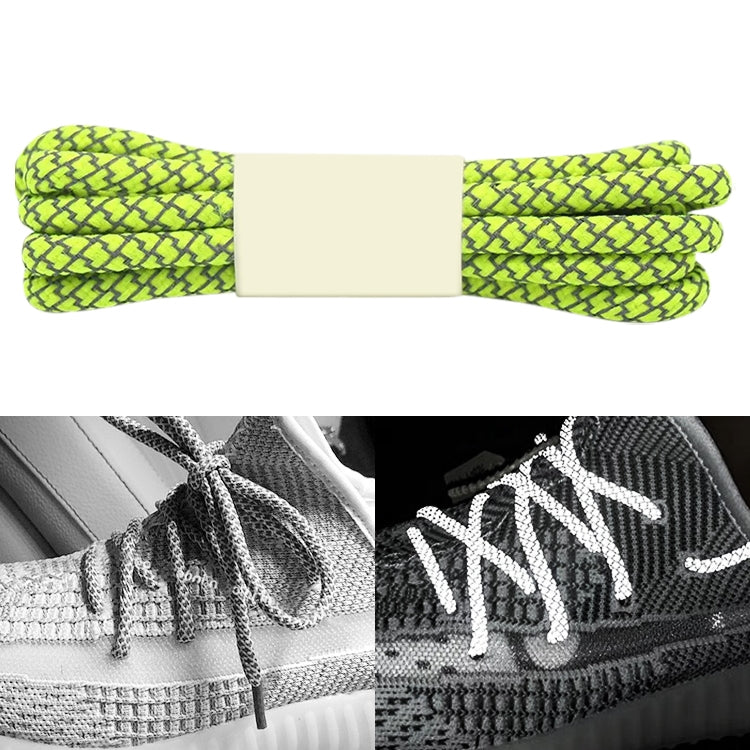 Reflective Shoe laces Round Sneakers ShoeLaces Kids Adult Outdoor Sports Shoelaces, 100cm