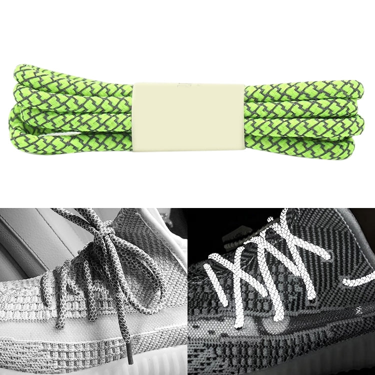 Reflective Shoe laces Round Sneakers ShoeLaces Kids Adult Outdoor Sports Shoelaces, 100cm