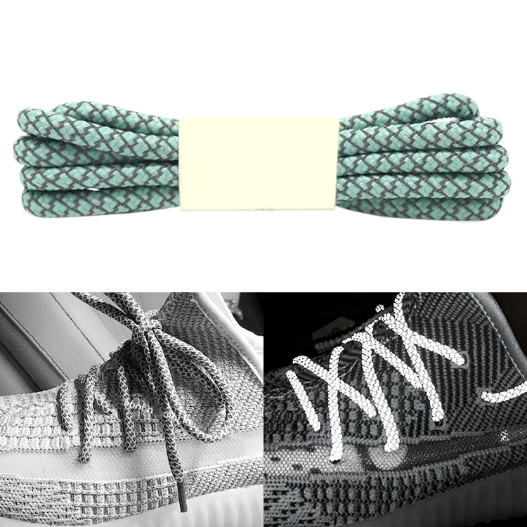 Reflective Shoe laces Round Sneakers ShoeLaces Kids Adult Outdoor Sports Shoelaces, 100cm