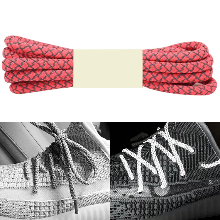 Reflective Shoe laces Round Sneakers ShoeLaces Kids Adult Outdoor Sports Shoelaces, 100cm