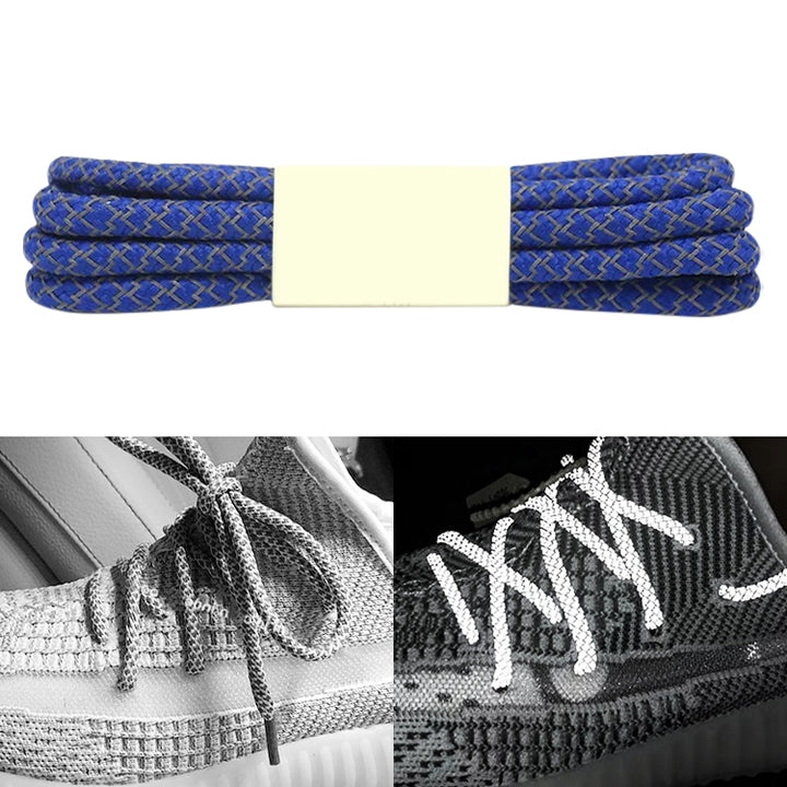 Reflective Shoe laces Round Sneakers ShoeLaces Kids Adult Outdoor Sports Shoelaces, 160cm