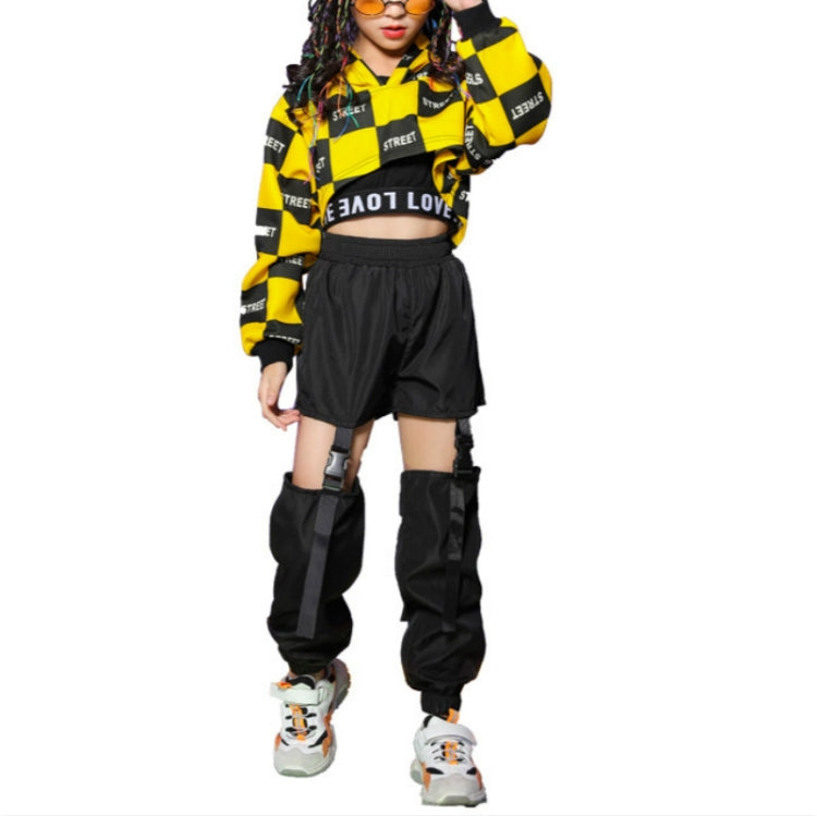 Girls Hip Hop Style Street Dance Performance Costumes, 110cm, 120cm, 130cm, 140cm, 150cm, 160cm, 170cm, 180cm