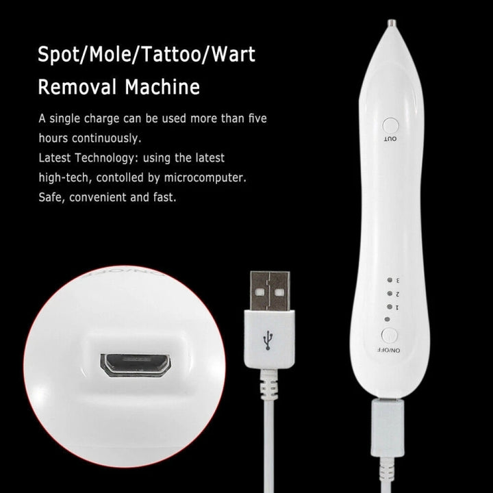 Dark Spot Remover USB Laser Plasma Pen Facial Freckle Wart Removal Beauty Care Device