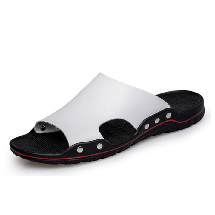 Men Casual Beach Shoes Slippers Microfiber Wear Sandals, 37, 38, 39, 40, 41, 42, 43, 44