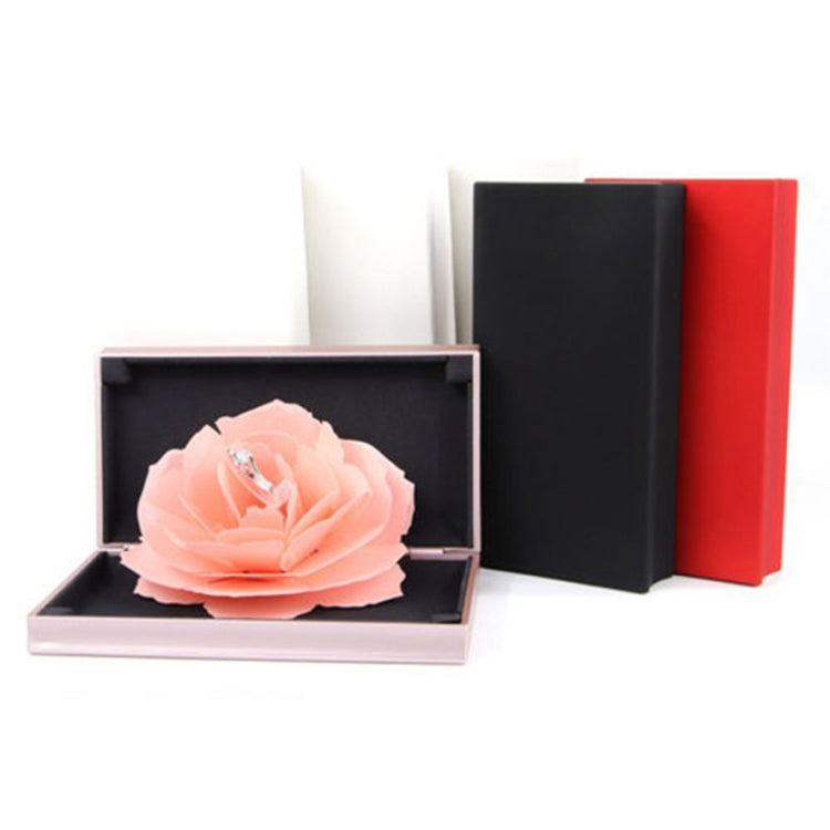 Creative Rose Rotating Ring Box Marriage Wedding Ring Box