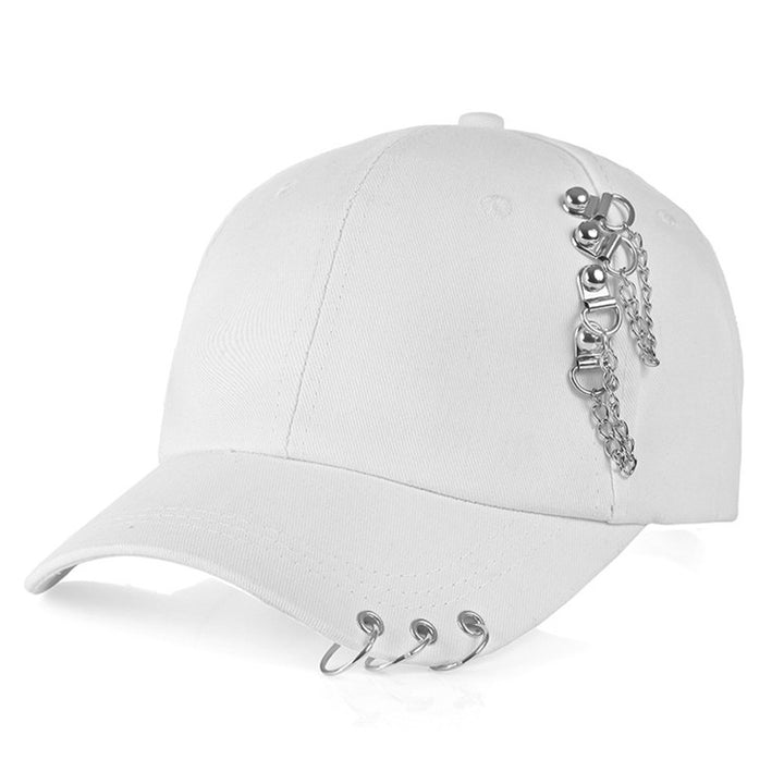 Personality Chain Hoop Baseball Cap, Adjustable