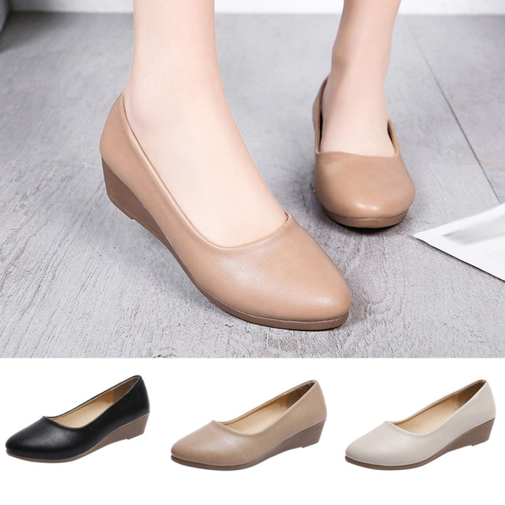 Wedges Comfortable Round Head Shallow Mouth Women Shoes, 36, 37, 38, 39, 40