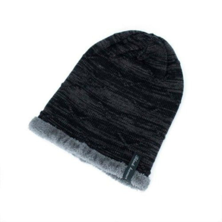 Winter Male Plus Velvet Warm Wool Hat Outdoor Sports Ski Knit Hat, One Size