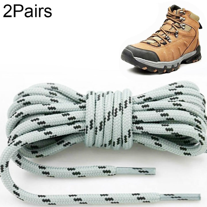 Round High Density Weaving Shoe Laces Outdoor Hiking Slip Rope Sneakers Boot Shoelace, 100cm