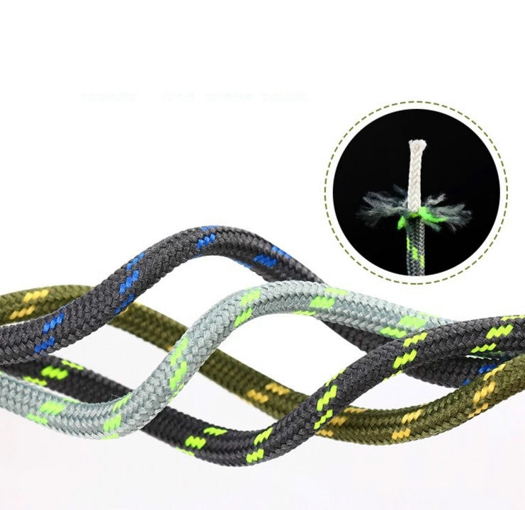 Round High Density Weaving Shoe Laces Outdoor Hiking Slip Rope Sneakers Boot Shoelace, 100cm