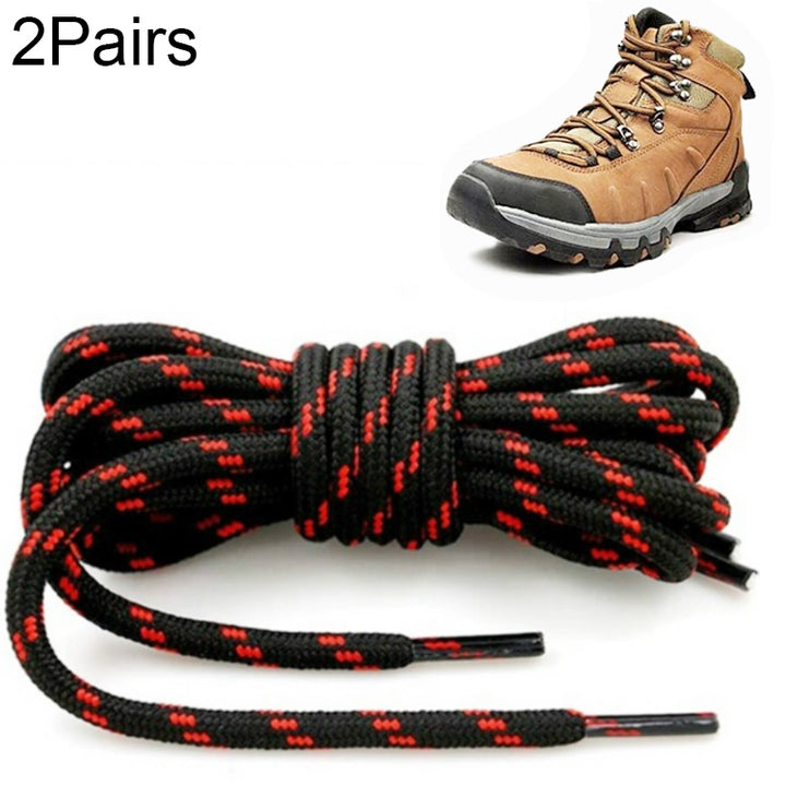 Round High Density Weaving Shoe Laces Outdoor Hiking Slip Rope Sneakers Boot Shoelace, 100cm